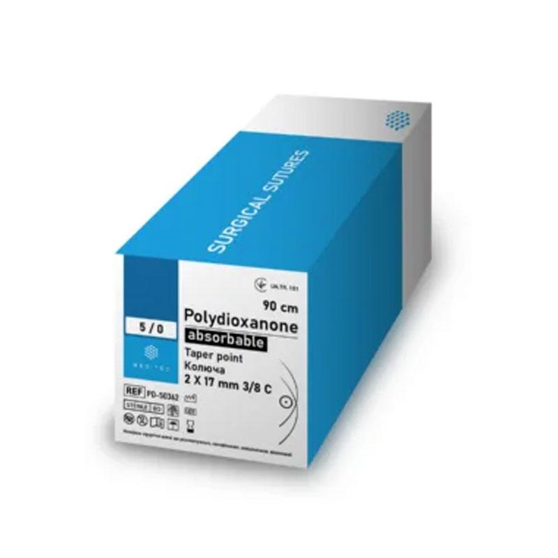 Полідіоксанон USP0 (M3,5), 50 см з аплікатором, без голки. LP00-PD Meditec